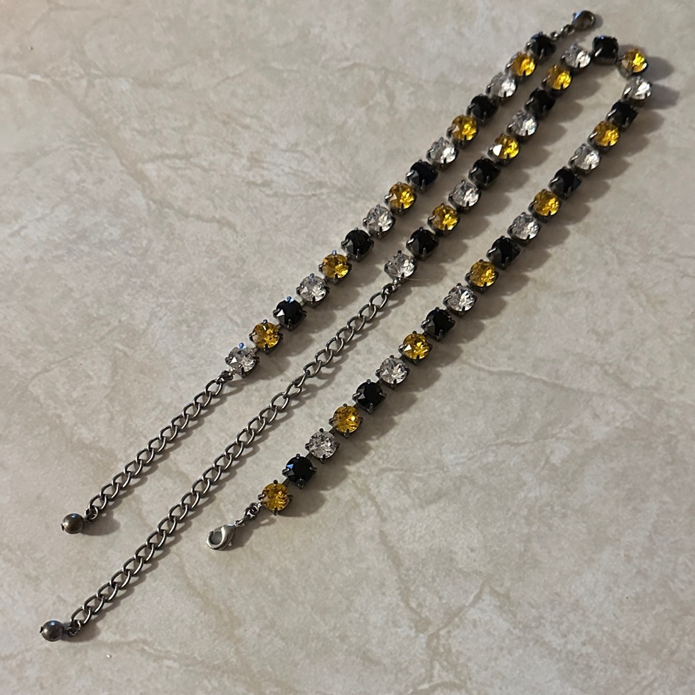 Pittsburgh fan crystal set